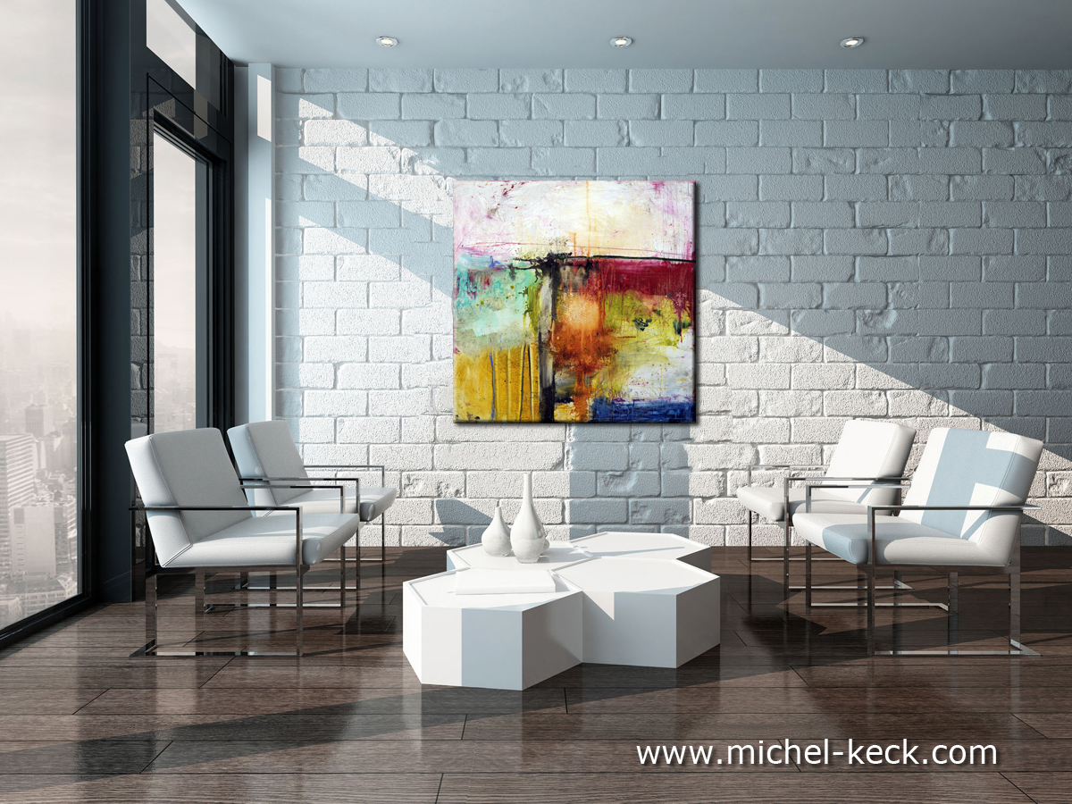 abstract art painting by keck