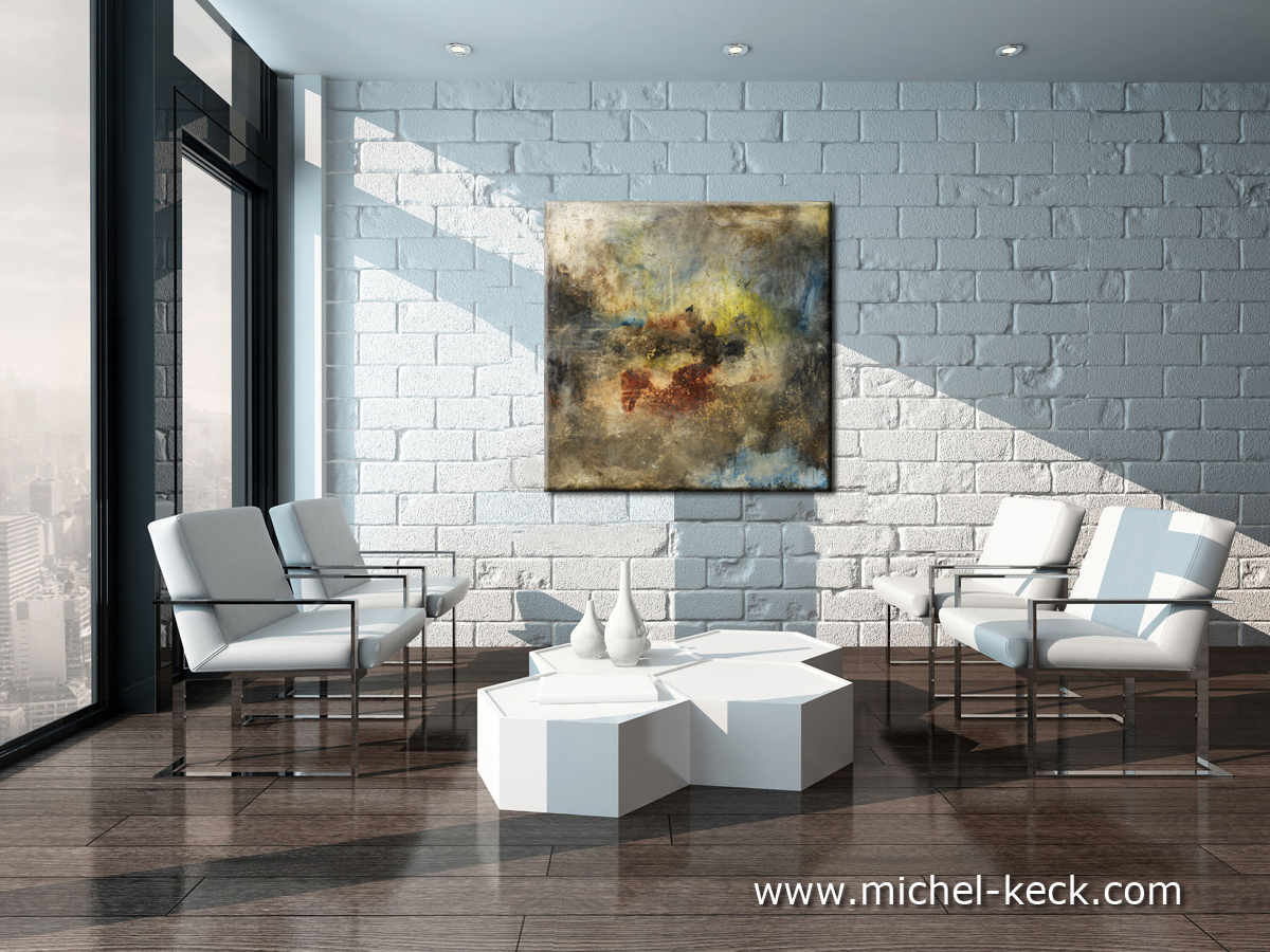 abstract art painting by keck